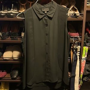 Woman’s Black Attention blouse.  Size L